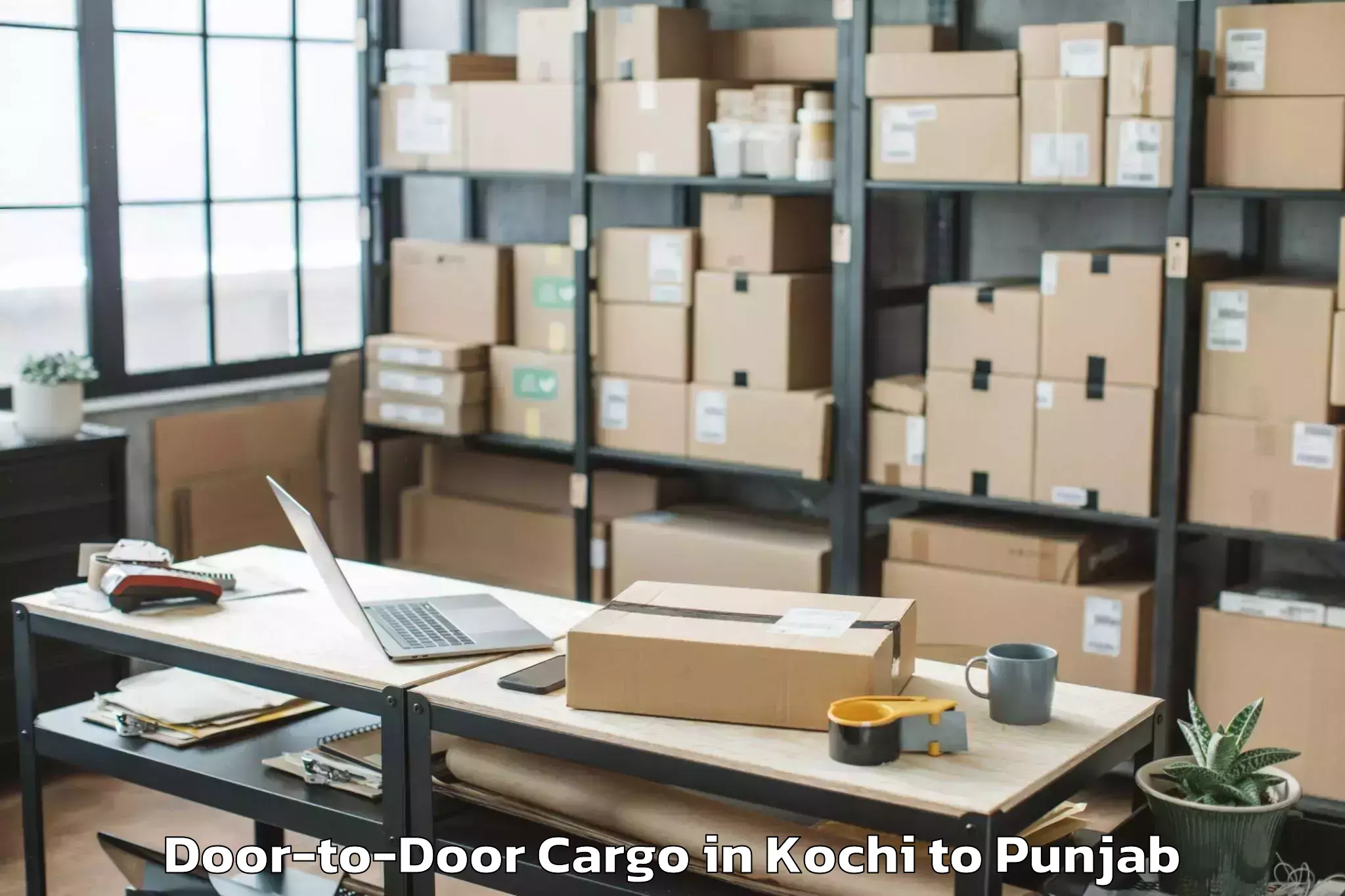 Book Kochi to Hoshiarpur Door To Door Cargo Online